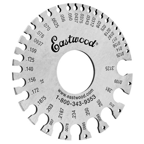 eastwood sheet metal gauge|Sheet Metal Gauge .